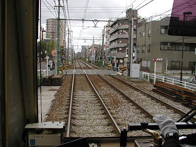 都電荒川線車内より