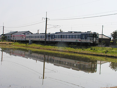 水鏡の列車