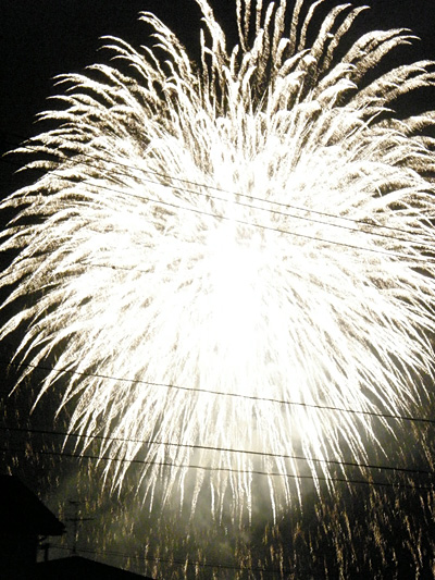 瓢湖の花火