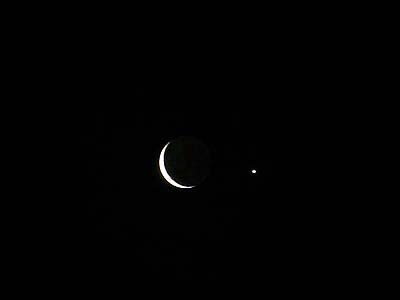 月と金星