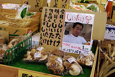 椎茸コーナー